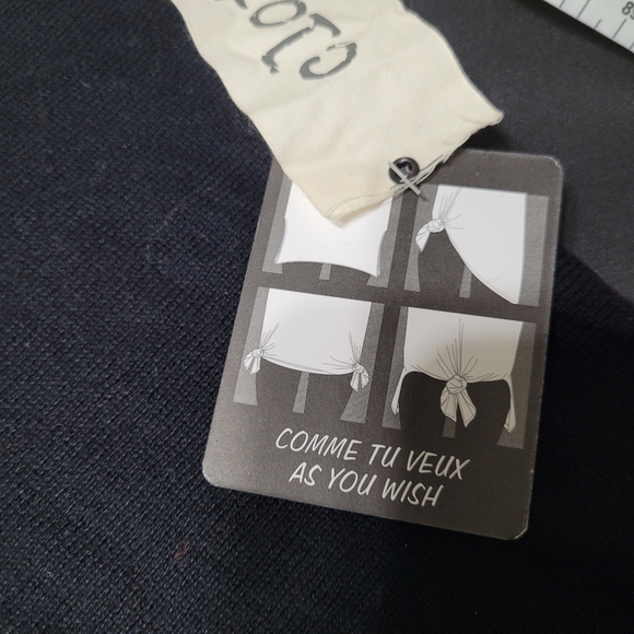 Cloth by Design Black And Purple Oversized Layering Tie Sweater Top - Picture 6 of 10